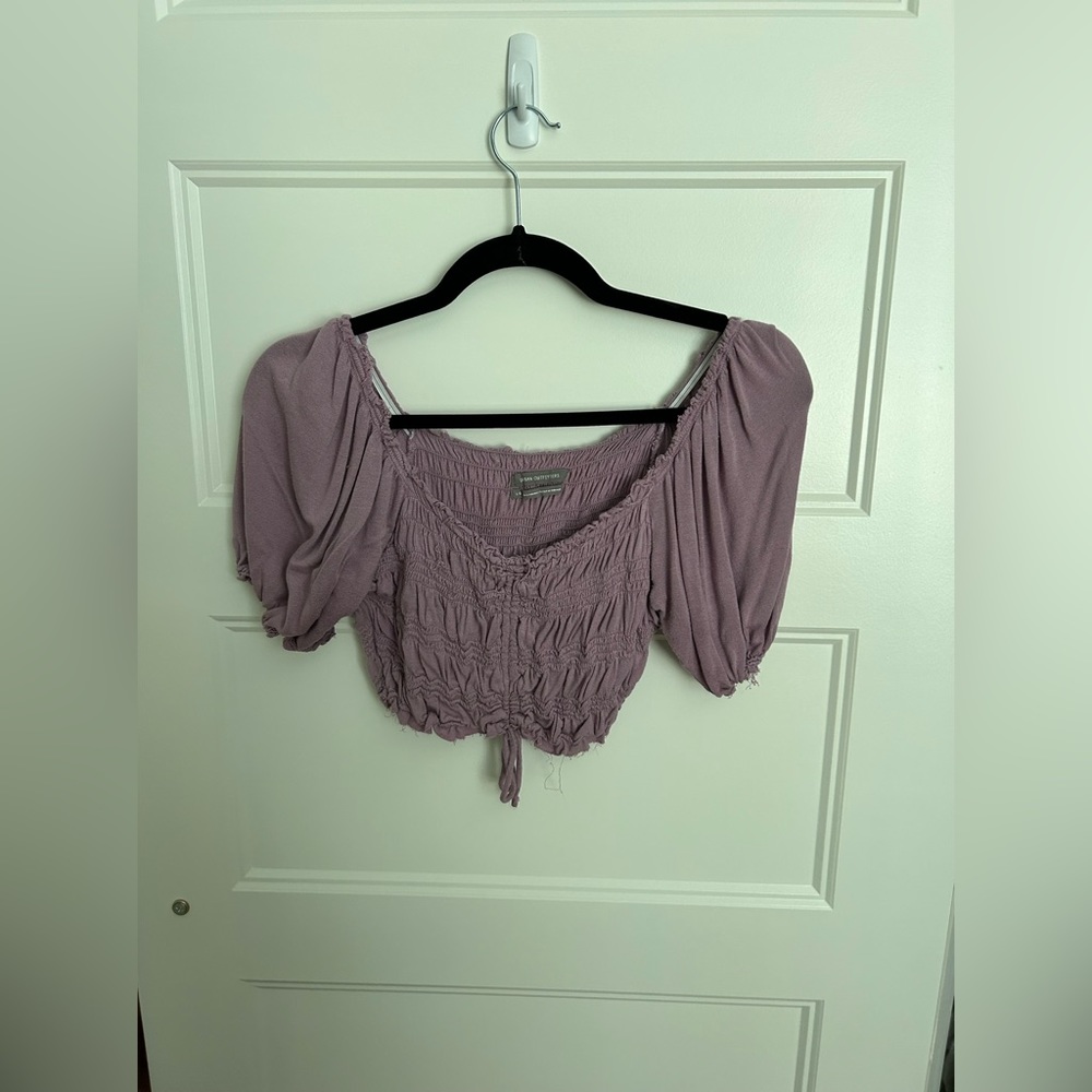 Urban Outfitters puff sleeve crop top